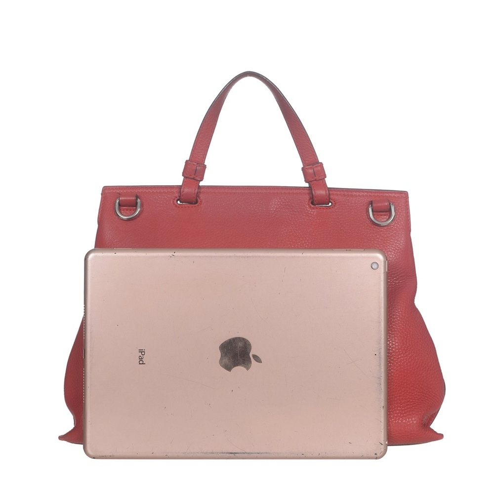 Gucci Red Bamboo Daily Top Handle Handbag Satchel - Picture 5 of 16